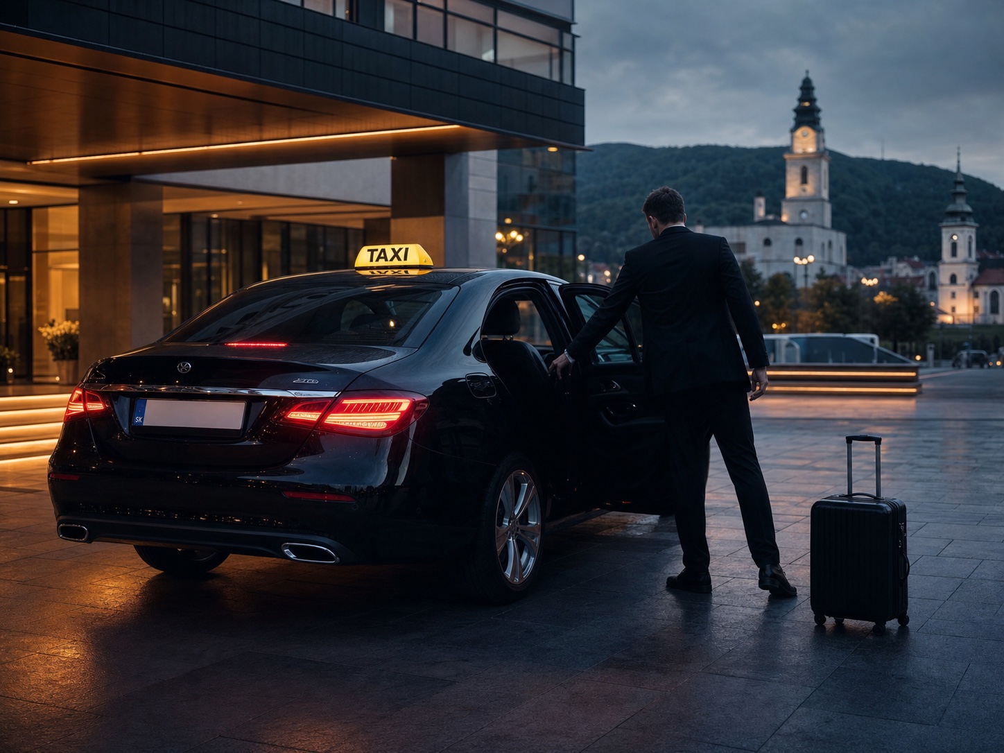 Taxi transfer pri hoteli v Banskej Bystrici